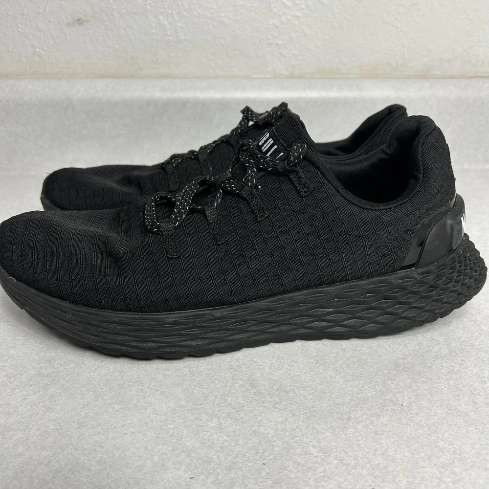 NOBULL Shoes Mens Size 7‎ Black Knit Running Training Sneaker Athletic Low Top